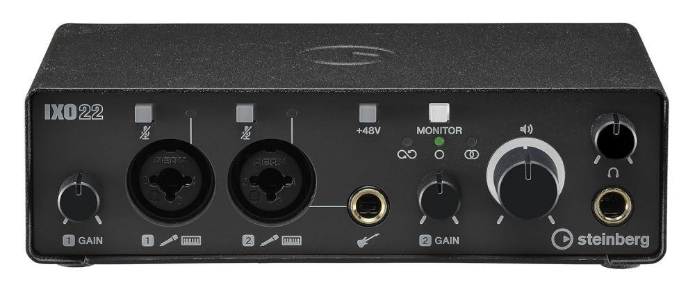 Steinberg IXO22 2x2 USB 2.0 24-Bit/192kHz Audio Interface With Cubase AI, Cubasis LE and Steinberg Plus Software